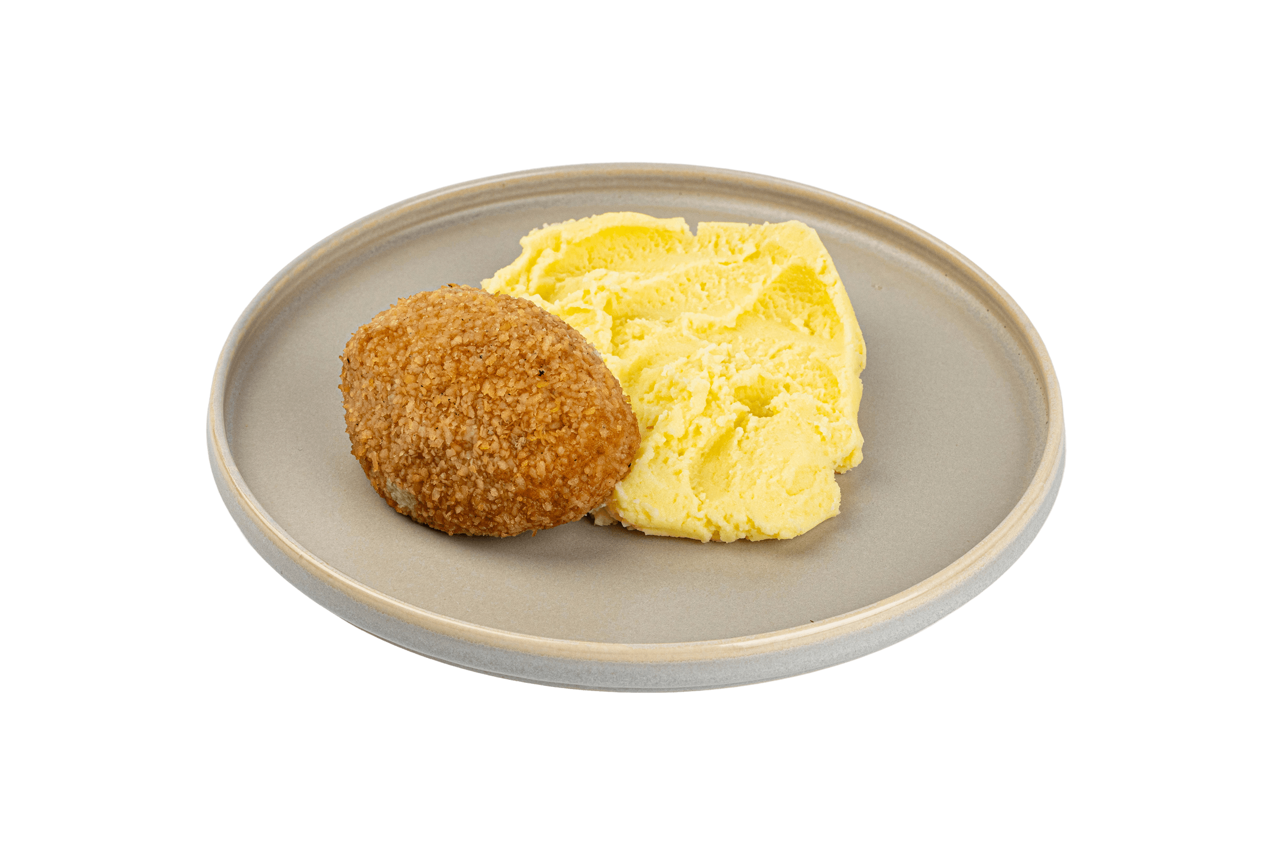 Котлета “Нежная” со сливочным маслом и картофельным пюре